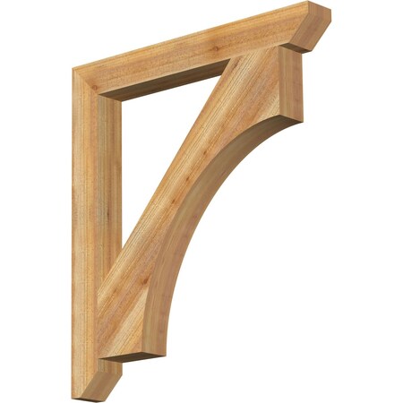 Ekena Millwork Westlake Slat Rough Sawn Bracket, Western Red Cedar, 4"W x 34"D x 38"H BKT04X34X38WTL06RWR
